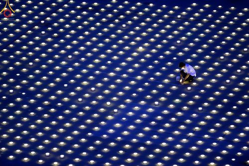 ภาพ No.49106:ประมวลภาพพิธีจุดประทีป  ในวันสมาธิโลก (วันเสาร์ที่ 6 สิงหาคม พ.ศ. 2565)