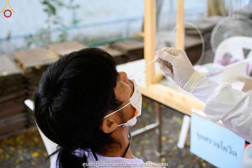 ภาพ No.39281:พิธีตัดปอยผมและปลงผมในโครงการอุปสมบท บูชาธรรมมหาปูชนียาจารย์ ประจำปี 2564 ชุดที่ 1