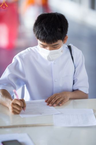 ภาพ No.47309:ประมวลภาพพิธีปลงผม ในโครงการบรรพชาอุปสมบทหมู่ ภาคฤดูฝน 2565