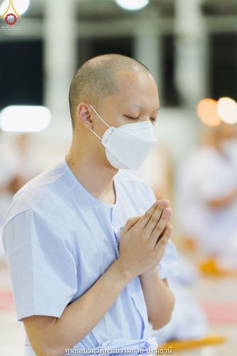 ภาพ No.39868:พิธีตัดปอยผม ปลงผม ขอขมารับผ้าไตรและพิธีบรรพชา ในโครงการอุปสมบท บูชาธรรมมหาปูชนียาจารย์ ประจำปี 2564 ชุดที่ 7