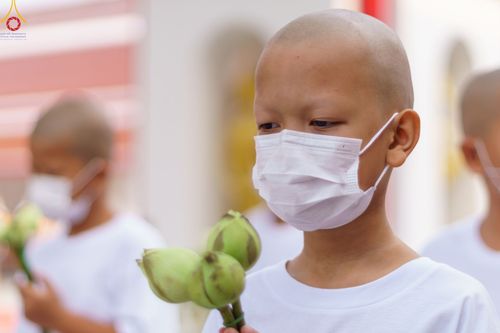 ภาพ No.44686:ประมวลภาพพิธีบรรพชา ในโครงการบรรพชาสามเณรฟื้นฟูพระพุทธศาสนาทั่วไทย ณ วัดสองพี่น้อง