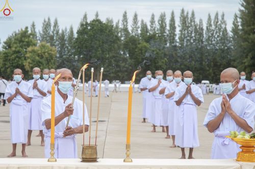 ภาพ No.48138:ประมวลภาพพิธีบรรพชาอุปสมบท รุ่นเข้าพรรษา ปี 2565 ณ ศูนย์อบรมเยาวชนกาญจนบุรี