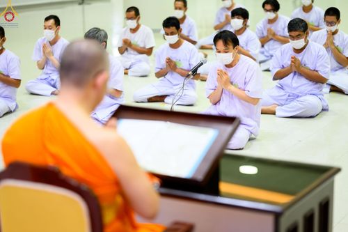 ภาพ No.47444:ประมวลภาพพิธีตัดปอยผม โครงการบรรพชาอุปสมบทหมู่ รุ่นเข้าพรรษา 2565