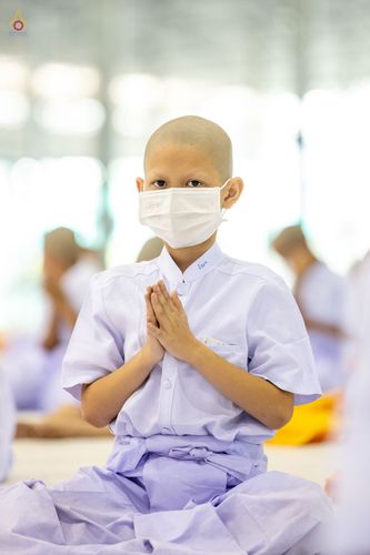 ภาพ No.44305:ประมวลภาพพิธีบรรพชา และพิธีถวายบาตร โครงการบวชภาคฤดูร้อน พ.ศ. 2565