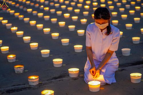 ภาพ No.44983:ประมวลภาพพิธีจุดประทีป​ วันคุ้ม​ครองโลก ณ วัดพระธรรมกาย