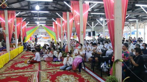 ภาพ No.55677:ประมวลภาพพิธีทอดกฐินสามัคคี ณ วัดศรีวนาราม จ.สมุทรสาคร  (วันที่ 23 ตุลาคม พ.ศ. 2565)