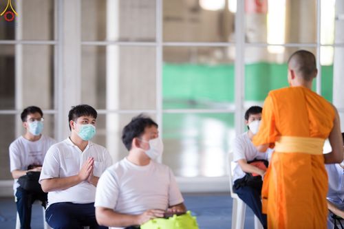 ภาพ No.47307:ประมวลภาพพิธีปลงผม ในโครงการบรรพชาอุปสมบทหมู่ ภาคฤดูฝน 2565