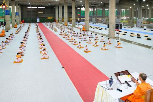 ภาพ No.43790:ประมวลภาพการเข้าโครงการบรรพชาสามเณรฟื้นฟูพระพุทธศาสนาทั่วไทย พ.ศ. 2565 วันแรก ณ ศูนย์อบรมวัดพระธรรมกาย