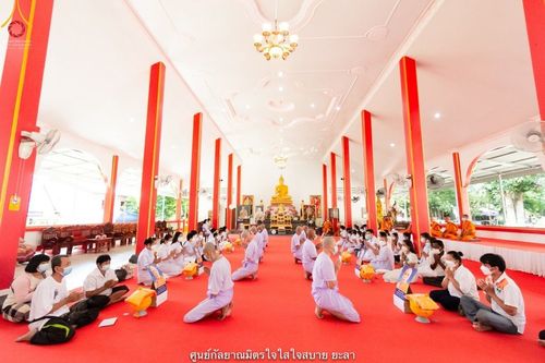 ภาพ No.40076:พิธีตัดปอยผม ปลงผม ขอขมารับผ้าไตรและพิธีบรรพชา ในโครงการอุปสมบท บูชาธรรมมหาปูชนียาจารย์ ประจำปี 2564 ชุดที่ 9