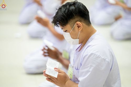 ภาพ No.47445:ประมวลภาพพิธีตัดปอยผม โครงการบรรพชาอุปสมบทหมู่ รุ่นเข้าพรรษา 2565