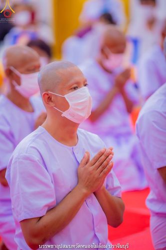 ภาพ No.40498:พิธีตัดปอยผม ปลงผม ขอขมารับผ้าไตรและพิธีบรรพชา ในโครงการอุปสมบท บูชาธรรมมหาปูชนียาจารย์ ประจำปี 2564 ชุดที่ 14