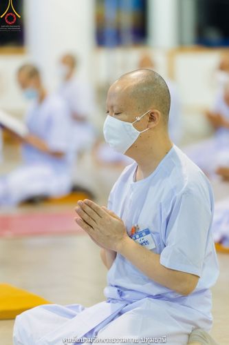 ภาพ No.39863:พิธีตัดปอยผม ปลงผม ขอขมารับผ้าไตรและพิธีบรรพชา ในโครงการอุปสมบท บูชาธรรมมหาปูชนียาจารย์ ประจำปี 2564 ชุดที่ 7