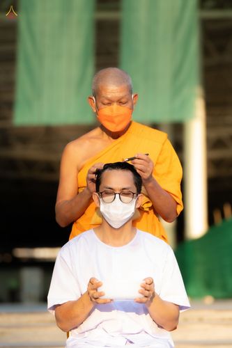 ภาพ No.44163:ประมวลภาพพิธีตัดปอยผมนาคธรรมทายาท รุ่นวันคุ้มครองโลกเฟส 1  ณ วัดพระธรรมกาย