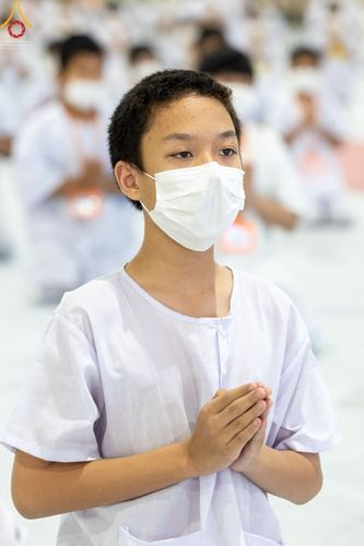 ภาพ No.43958:ประมวลภาพพิธีปลงผม โครงการบรรพชาสามเณรฟื้นฟูพระพุทธศาสนาทั่วไทย ณ ศูนย์อบรมวัดพระธรรมกาย