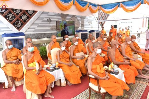 ภาพ No.51878:พิธีพระราชทานเพลิงศพพระเทพวรเวที (บุญศรี ปุญฺญสิริ น.ธ.เอก, ป.ธ.๔) อดีตผู้ช่วยเจ้าอาวาสวัดปากน้ำ 