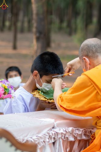 ภาพ No.44542:ประมวลภาพพิธีปลงผม โครงการบรรพชาสามเณรฟื้นฟูพระพุทธศาสนาทั่วไทย ณ อนุสรณ์สถานมหาวิหารพระมงคลเทพมุนี