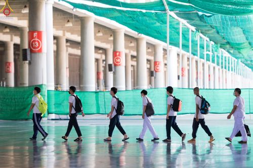 ภาพ No.47311:ประมวลภาพพิธีปลงผม ในโครงการบรรพชาอุปสมบทหมู่ ภาคฤดูฝน 2565