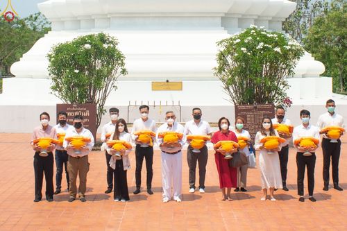 ภาพ No.43673:เมืองโบราณ ร่วมกับกองนครหลวง 6 จัดพิธีบรรพชาถวายเป็นพุทธบูชา