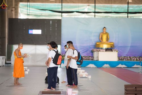 ภาพ No.47314:ประมวลภาพพิธีปลงผม ในโครงการบรรพชาอุปสมบทหมู่ ภาคฤดูฝน 2565