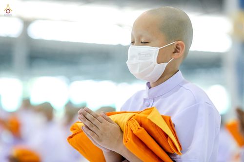 ภาพ No.44312:ประมวลภาพพิธีบรรพชา และพิธีถวายบาตร โครงการบวชภาคฤดูร้อน พ.ศ. 2565