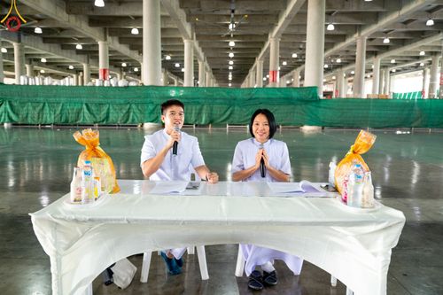 ภาพ No.82915:พิธีตักบาตรฉลองพระบวชใหม่  โครงการธรรมทายาทอุปสมบทหมู่อุดมศึกษา  รุ่นที่50 ภาคฤดูฝน วันเสาร์ที่ 24 มิถุนายน พ.ศ.2566 ณ มหารัตนวิหารคด คอร์ 6 วัดพระธรรมกาย