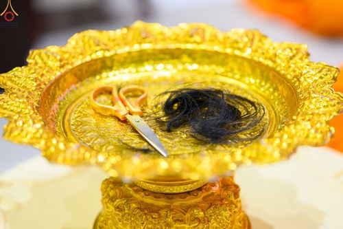 ภาพ No.47450:ประมวลภาพพิธีตัดปอยผม โครงการบรรพชาอุปสมบทหมู่ รุ่นเข้าพรรษา 2565