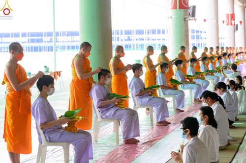 ภาพ No.47315:ประมวลภาพพิธีปลงผม ในโครงการบรรพชาอุปสมบทหมู่ ภาคฤดูฝน 2565