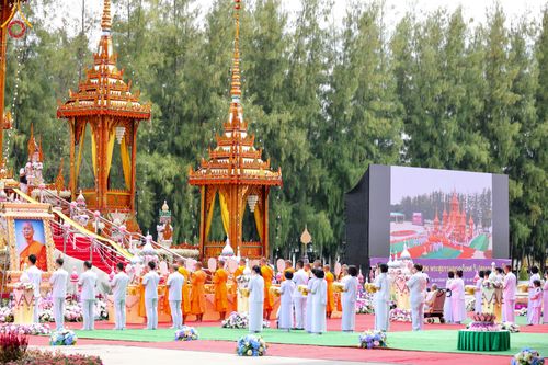 ภาพ No.48854:ประมวลภาพพิธีพระราชทานเพลิงศพ พระสุธรรมญาณวิเทศ (สุธรรม สุธมฺโม)