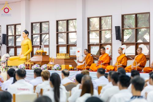 ภาพ No.316103:วันศุกร์ที่ 27 มีนาคม พ.ศ. 2569 พิธีบำเพ็ญกุศล คุณพ่อณรงค์ จินตมากุล  สิริอายุ 99 ปี 11 เดือน โยมบิดา พระครูปลัดรัตนวีรวัฒน์ (รังสฤษดิ์ อิทฺธิจินตโก) ที่ปรึกษาเจ้าคณะจังหวัดปทุมธานี เจ้าอาวาสวัดพระธรรมกาย  ณ ห้องปลูกศรัทธา 2 วัดพระธรรมกาย ปทุมธานี