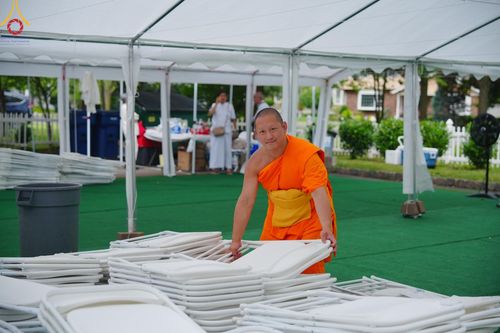 ภาพ No.144945:พิธีประดิษฐานลูกนิมิตมหาสมบัติ ผูกสีมาสถาปนาอุโบสถ บูชาธรรม ๘๐ ปี หลวงพ่อธัมมชโย วันอาทิตย์ที่ ๓๐ มิถุนายน พ.ศ. ๒๕๖๗ วัดพระธรรมกายนิวเจอร์ซี ประเทศสหรัฐอเมริกา