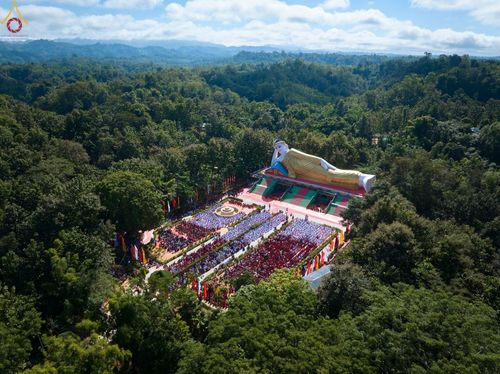 ภาพ No.57356:ประมวลภาพประมวลภาพพิธีถวายและฉลองพระพุทธรูปปางไสยาสน์ ณ ประเทศบังกลาเทศ