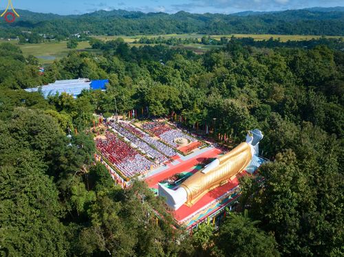 ภาพ No.57357:ประมวลภาพประมวลภาพพิธีถวายและฉลองพระพุทธรูปปางไสยาสน์ ณ ประเทศบังกลาเทศ