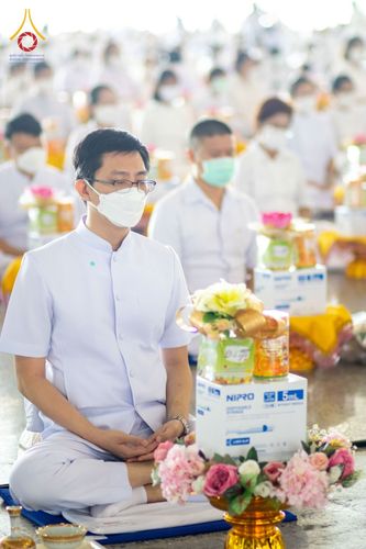 ภาพ No.49879:ประมวลภาพพิธีถวายคิลานเภสัช และอุปกรณ์ทางการแพทย์แด่คณะสงฆ์ วันเสาร์ที่ 20 สิงหาคม พ.ศ. 2565