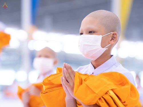 ภาพ No.44315:ประมวลภาพพิธีบรรพชา และพิธีถวายบาตร โครงการบวชภาคฤดูร้อน พ.ศ. 2565