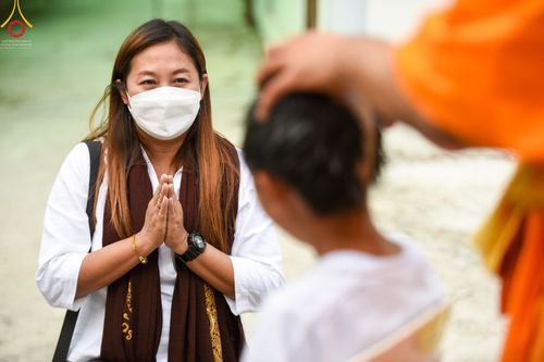 ภาพ No.44098:ประมวลภาพพิธีตัดปอยผมนาคธรรมทายาท ณ ศูนย์ปฏิบัติธรรมสระบุรี