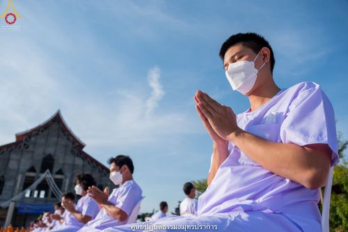 ภาพ No.39568:พิธีตัดปอยผม ปลงผม ขอขมารับผ้าไตรและพิธีบรรพชา ในโครงการอุปสมบท บูชาธรรมมหาปูชนียาจารย์ ประจำปี 2564 ชุดที่ 3