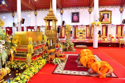 ภาพ No.51567:ประมวลภาพพิธีบำเพ็ญกุศลสวดพระอภิธรรม พระเทพวรเวที (บุญศรี ปุญฺญสิริ ป.ธ.4) อดีตผู้ช่วยเจ้าอาวาสวัดปากน้ำ