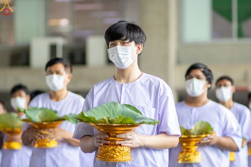 ภาพ No.47454:ประมวลภาพพิธีตัดปอยผม โครงการบรรพชาอุปสมบทหมู่ รุ่นเข้าพรรษา 2565