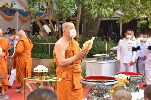 ภาพ No.51887:พิธีพระราชทานเพลิงศพพระเทพวรเวที (บุญศรี ปุญฺญสิริ น.ธ.เอก, ป.ธ.๔) อดีตผู้ช่วยเจ้าอาวาสวัดปากน้ำ 