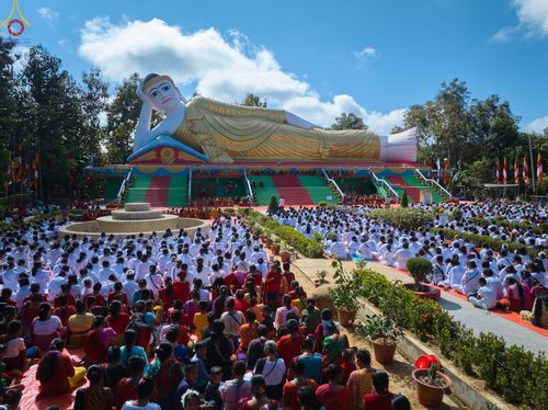 ภาพ No.57359:ประมวลภาพประมวลภาพพิธีถวายและฉลองพระพุทธรูปปางไสยาสน์ ณ ประเทศบังกลาเทศ
