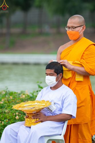 ภาพ No.44148:ประมวลภาพพิธีตัดปอยผมนาคธรรมทายาท รุ่นวันคุ้มครองโลกเฟส 2  ณ วัดพระธรรมกาย