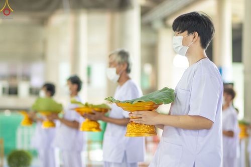 ภาพ No.47455:ประมวลภาพพิธีตัดปอยผม โครงการบรรพชาอุปสมบทหมู่ รุ่นเข้าพรรษา 2565