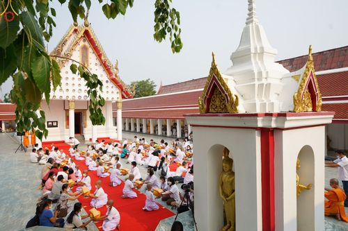 ภาพ No.44699:ประมวลภาพพิธีบรรพชา ในโครงการบรรพชาสามเณรฟื้นฟูพระพุทธศาสนาทั่วไทย ณ วัดสองพี่น้อง