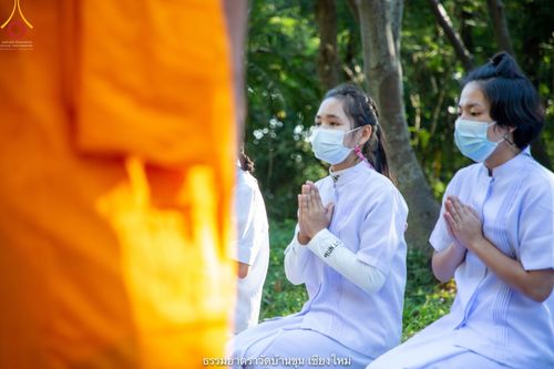 ภาพ No.39948:คณะพระภิกษุ - สามเณร วัดบ้านขุนกว่า ๓๐๐ รูป เดินธรรมยาตราฉลองแชมป์บาลี ๒๕๖๔