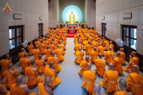 ภาพ No.48393:ประมวลภาพพิธีอธิษฐานพรรษาของคณะสงฆ์ วัดพระธรรมกาย ปีพุทธศักราช 2565
