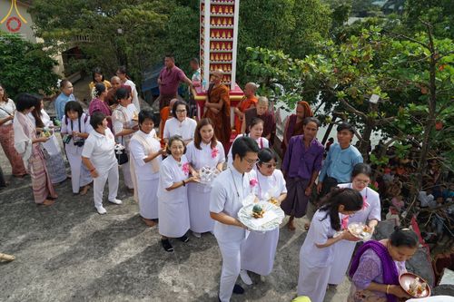 ภาพ No.57390:ประมวลภาพพิธีประดิษฐานพระบรมสารีริกธาตุพระเจดีย์ราชาธิราชมุนี ณ วัดอองเซยามิน ประเทศเมียนมาร์