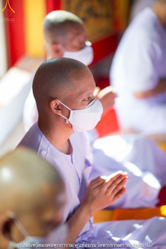 ภาพ No.40347:พิธีตัดปอยผม ปลงผม ขอขมารับผ้าไตรและพิธีบรรพชา ในโครงการอุปสมบท บูชาธรรมมหาปูชนียาจารย์ ประจำปี 2564 ชุดที่ 12