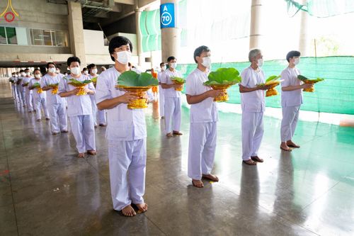 ภาพ No.47463:ประมวลภาพพิธีตัดปอยผม โครงการบรรพชาอุปสมบทหมู่ รุ่นเข้าพรรษา 2565