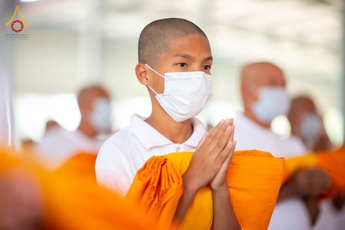 ภาพ No.75985:พิธีบรรพชาสามเณร ณ วัดปันชารี สันติปูร์ อรัญกฏิ เมืองคาร์กาชารี ประเทศบังกลาเทศ วันที่ 10 กุมภาพันธ์ พ.ศ. 2566