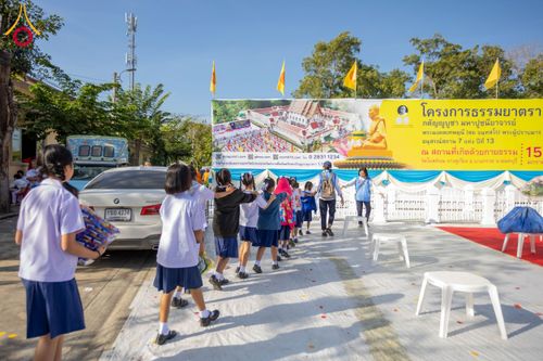 ภาพ No.197504:พิธีทอดผ้าป่าทำนุบำรุงศาสนสถาน ณ วัดโบสถ์(บน) ตำบลบางคูเวียง อำเภอบางกรวย จังหวัดนนทบุรี ในโครงการธรรมยาตรา กตัญญูบูชา มหาปูชนียาจารย์ พระมงคลเทพมุนี(สด จนฺทสโร) พระผู้ปราบมาร อนุสรณ์สถาน 7 แห่ง ปีที่ 13 วันที่ 17 มกราคม พ.ศ. 2568